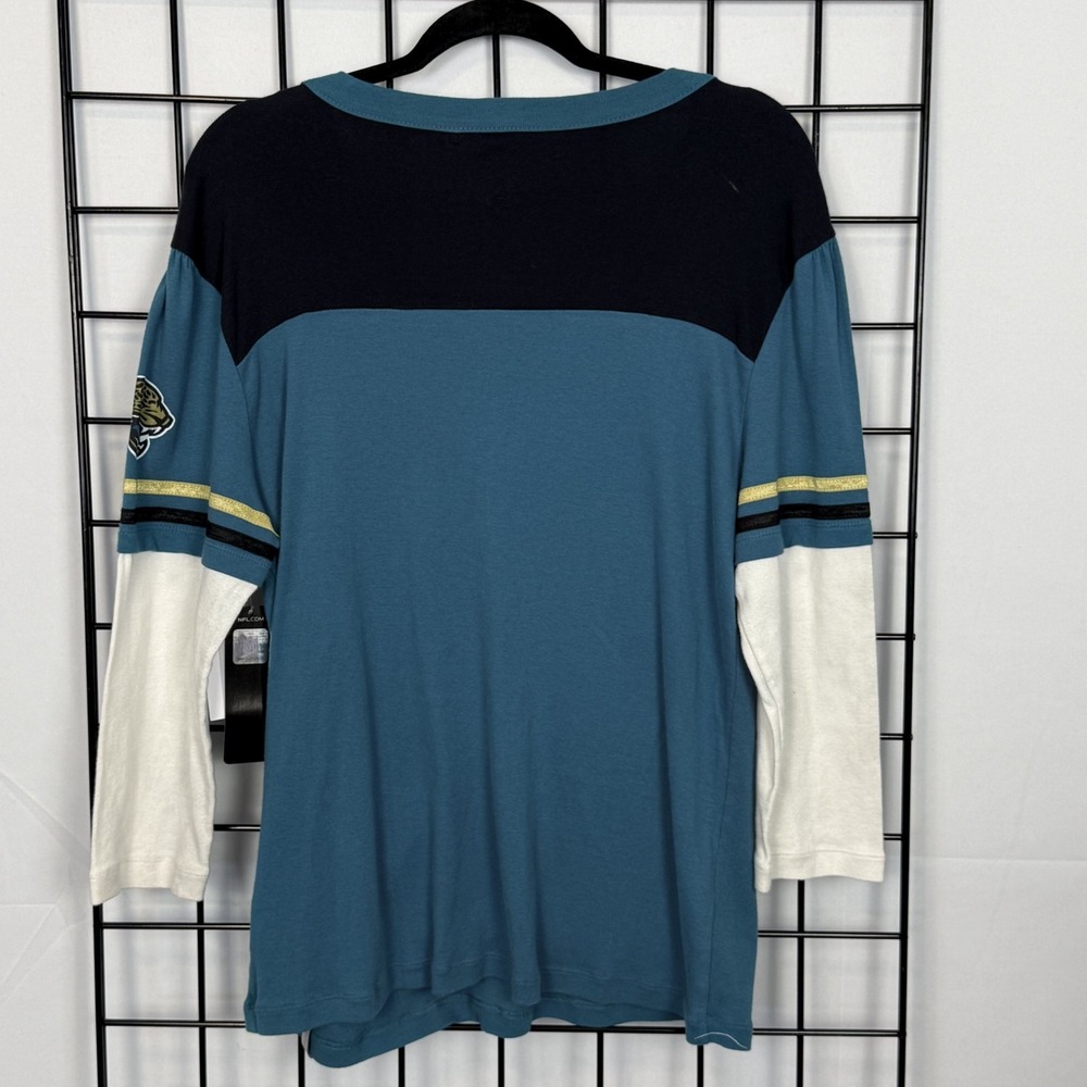 Gameday Couture Jacksonville Jaguars Long Sleeve T-Shirt Womens XL Teal Layered‎ - Picture 8 of 11